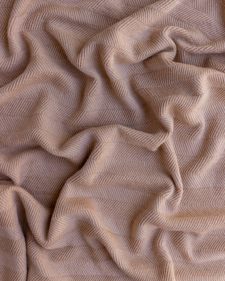 Merino Wool Blanket Freddie - Rose <br> hvid