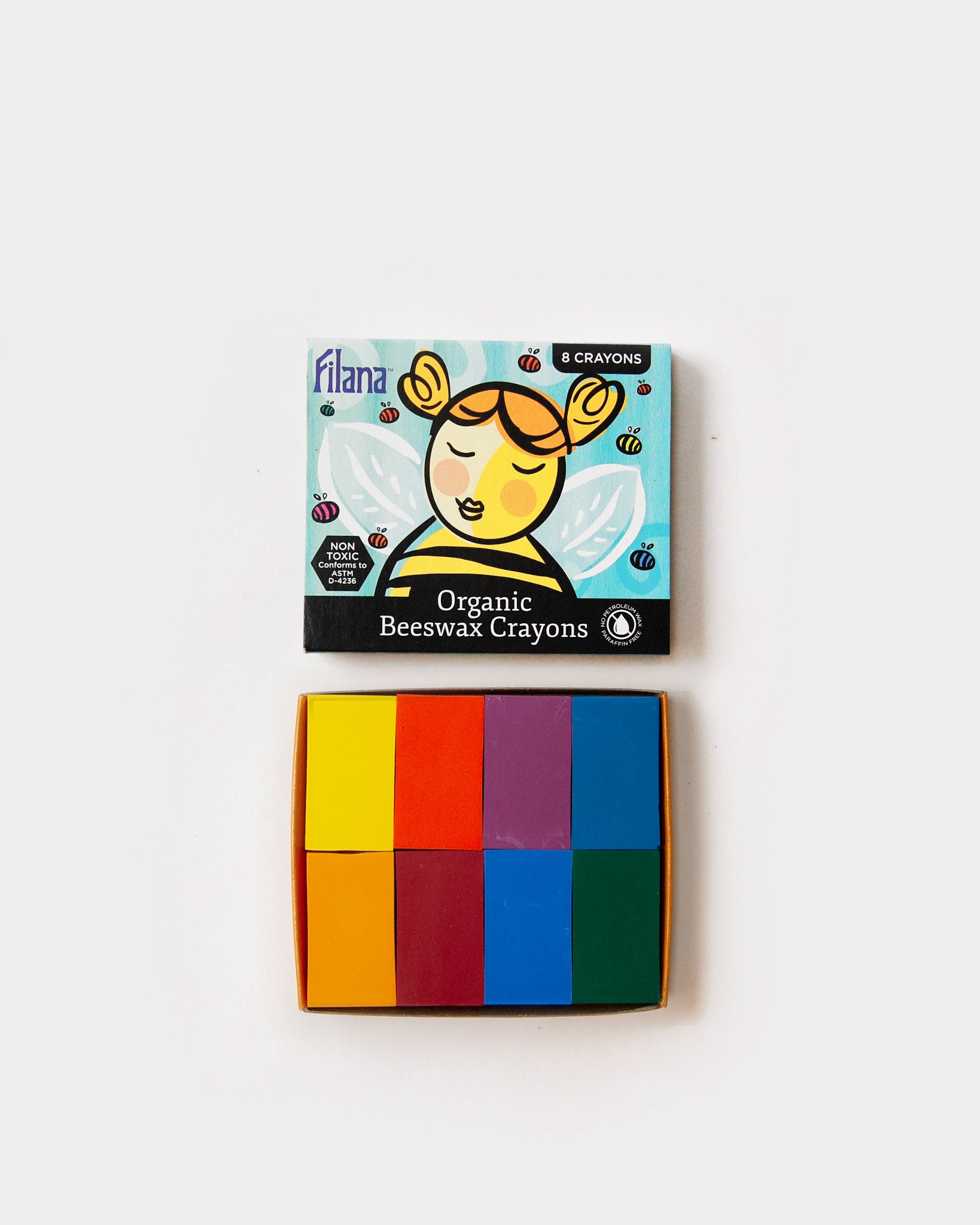 Organic Beeswax Block Crayons - rainbow colors - set of 8<br> Filana