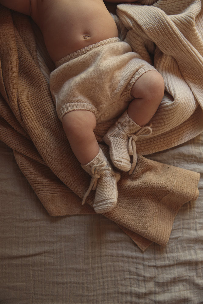 Blanket Gust - Sand <br>hvid