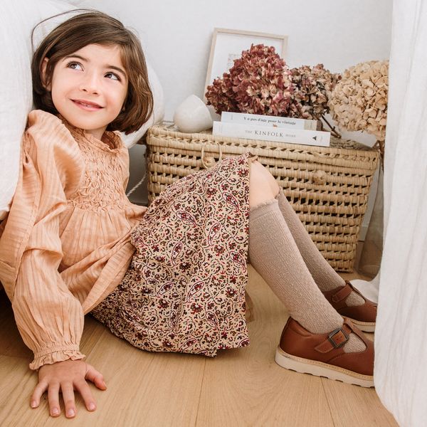 Collegien Pointelle Organic Cotton Knee high Socks - rose