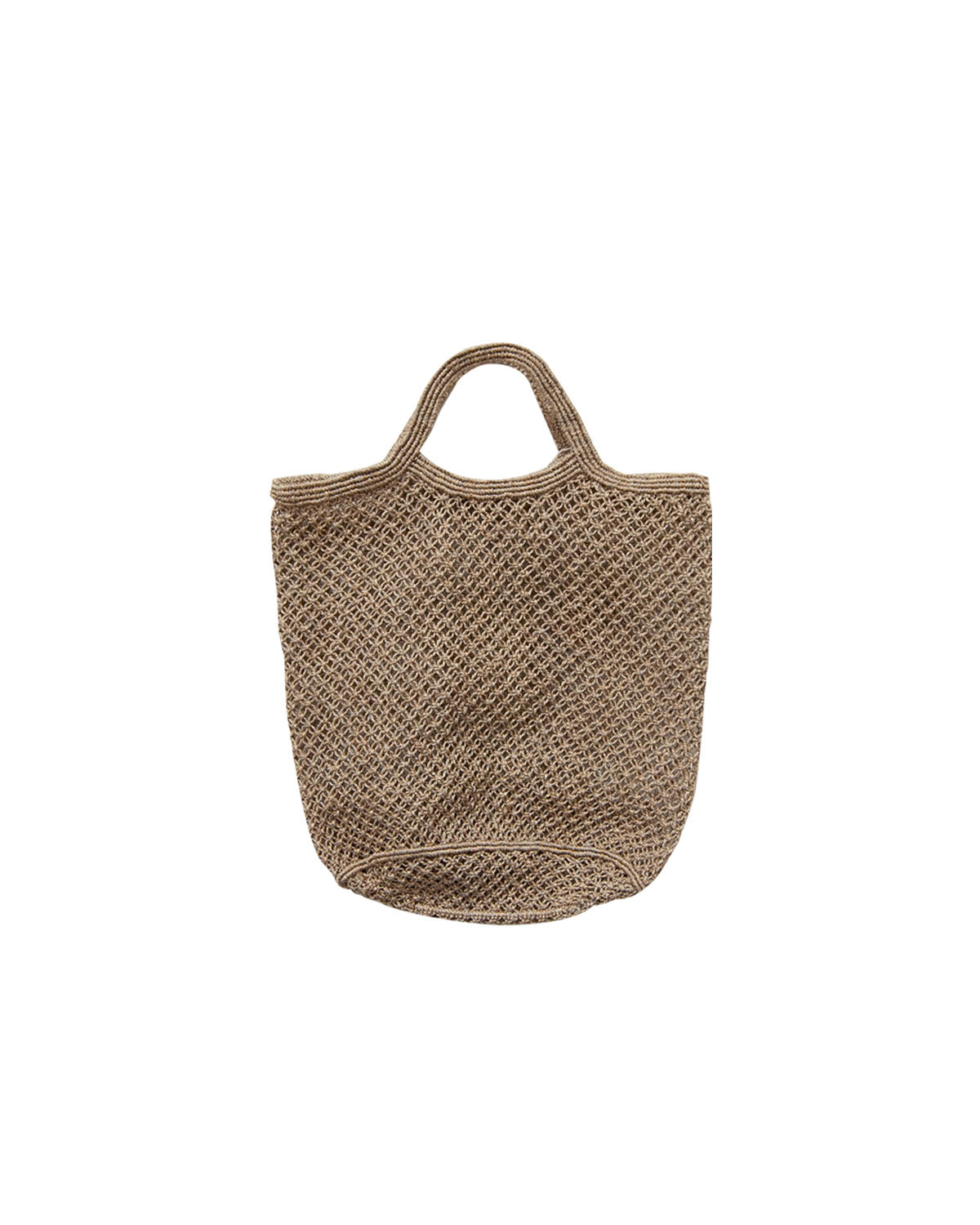 Jute Macrame Shopping Bag - dark olive