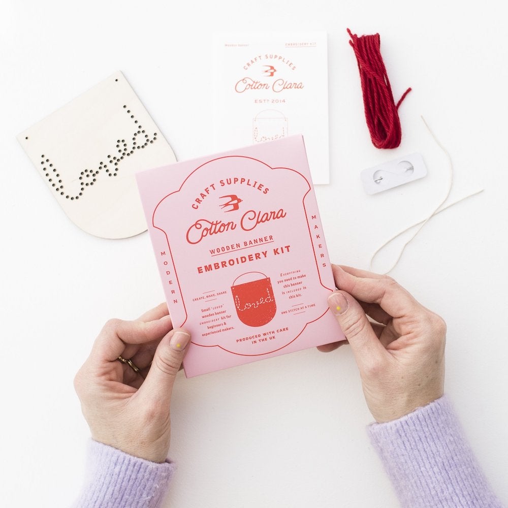 Loved MiniScript Embroidery Board Kit - lilac