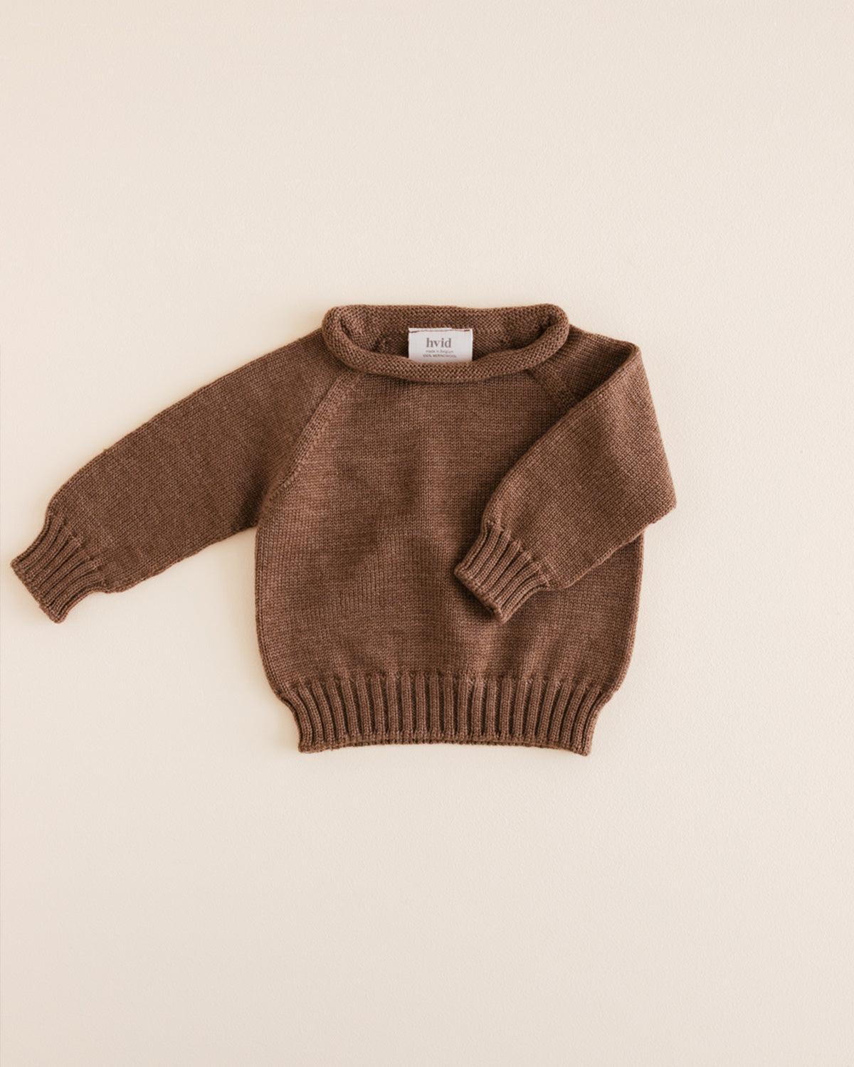 Sweater Georgette - Mocha <br>hvid
