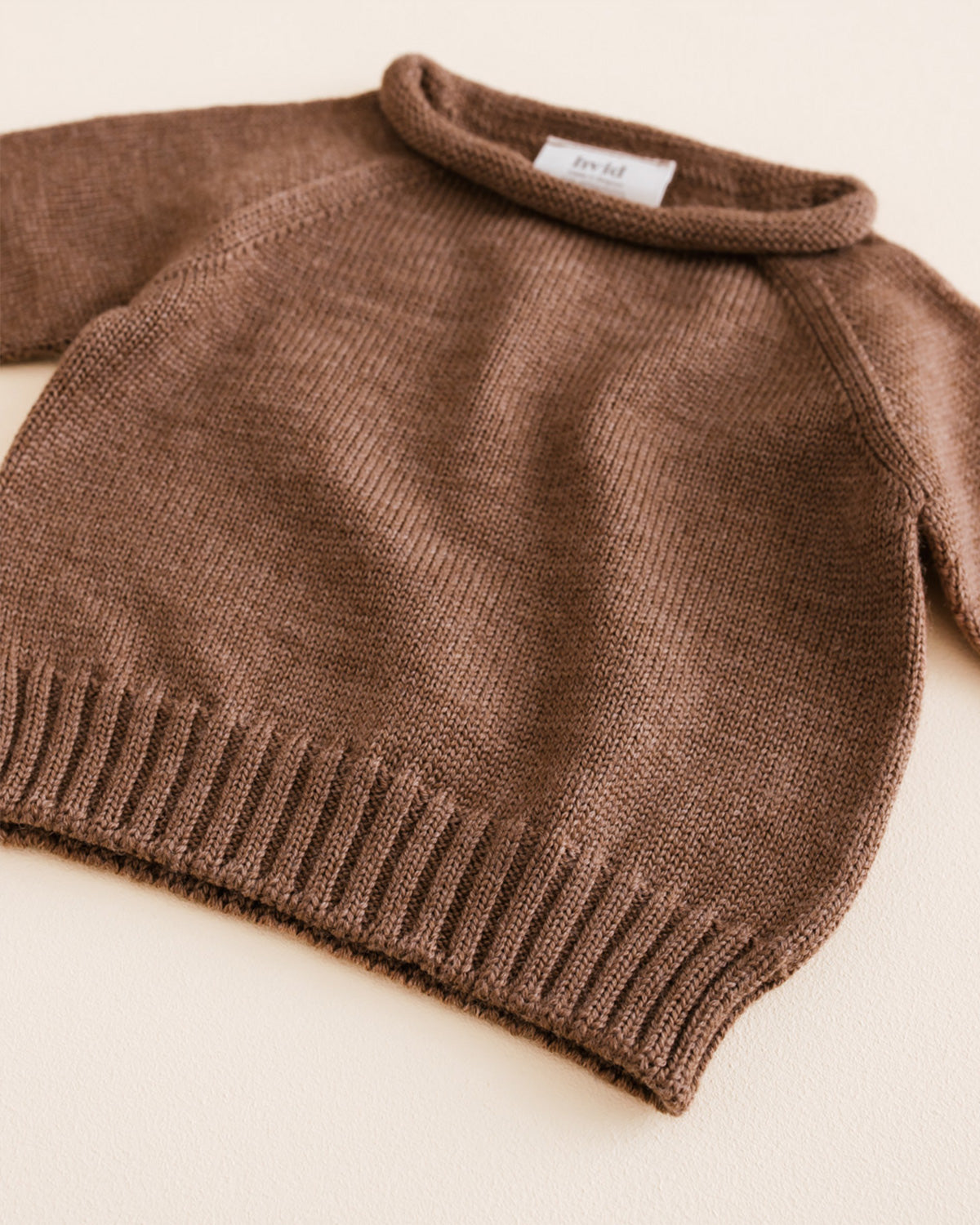 Sweater Georgette - Mocha <br>hvid