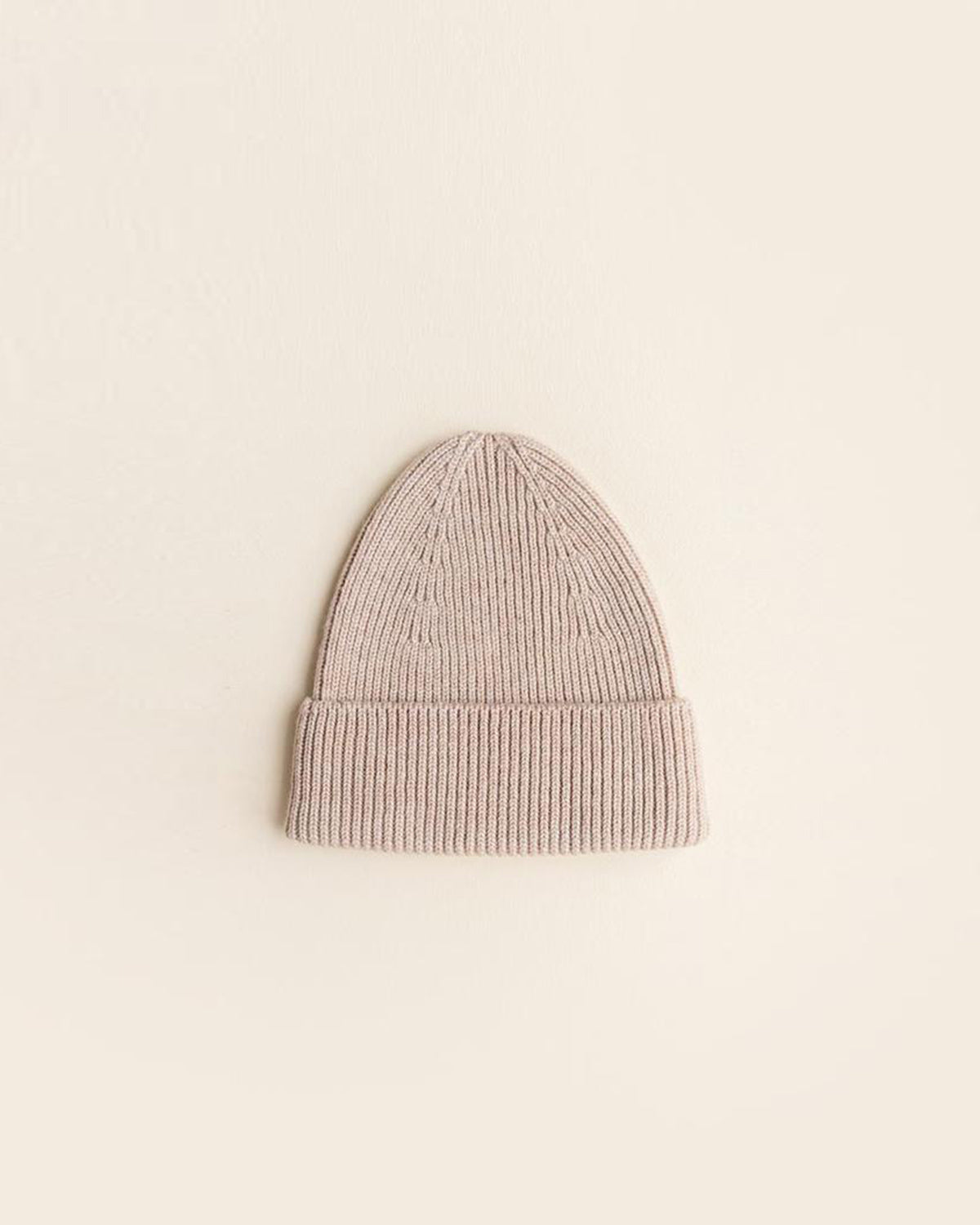 Newborn Beanie Fonzie - Sand <br>hvid
