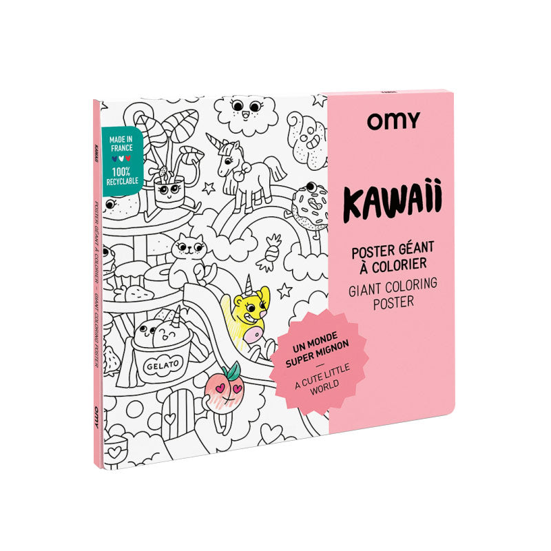 Giant Coloring Poster - Kawaii <br> OMY