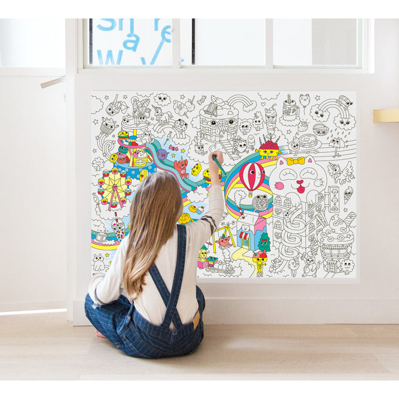 Giant Coloring Poster - Kawaii <br> OMY