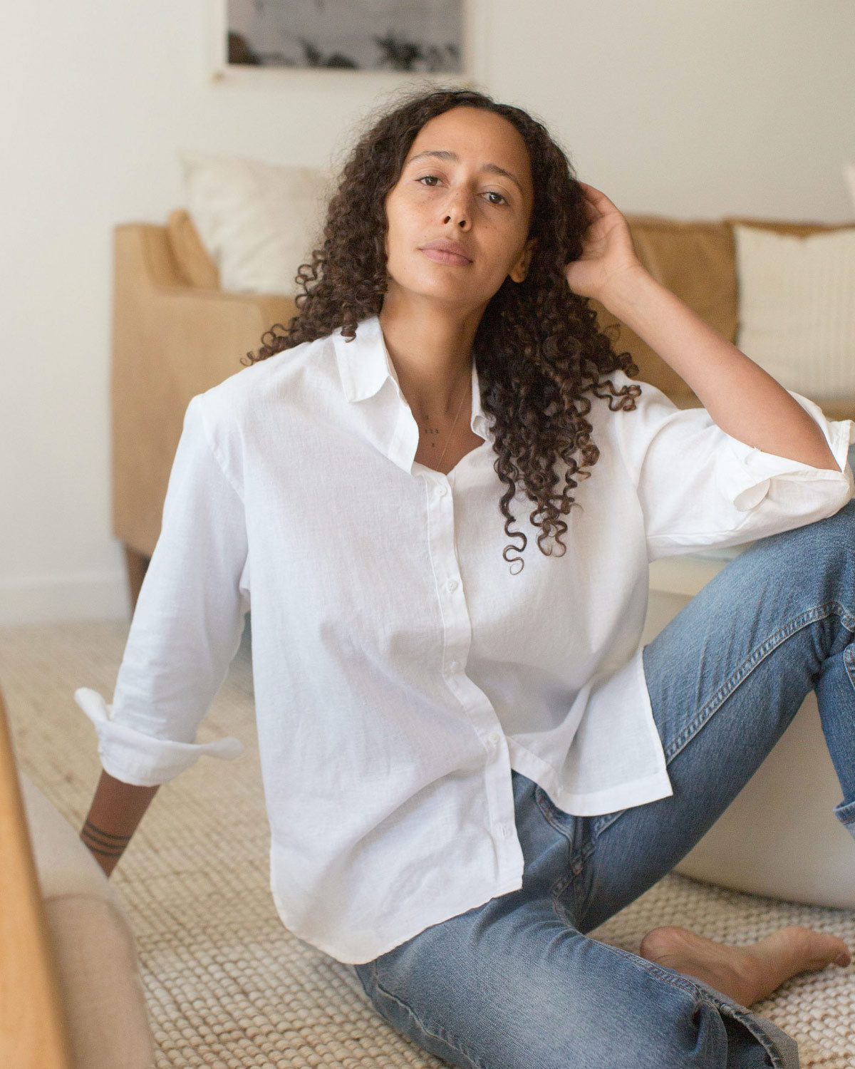 Laidback Button Down Blouse