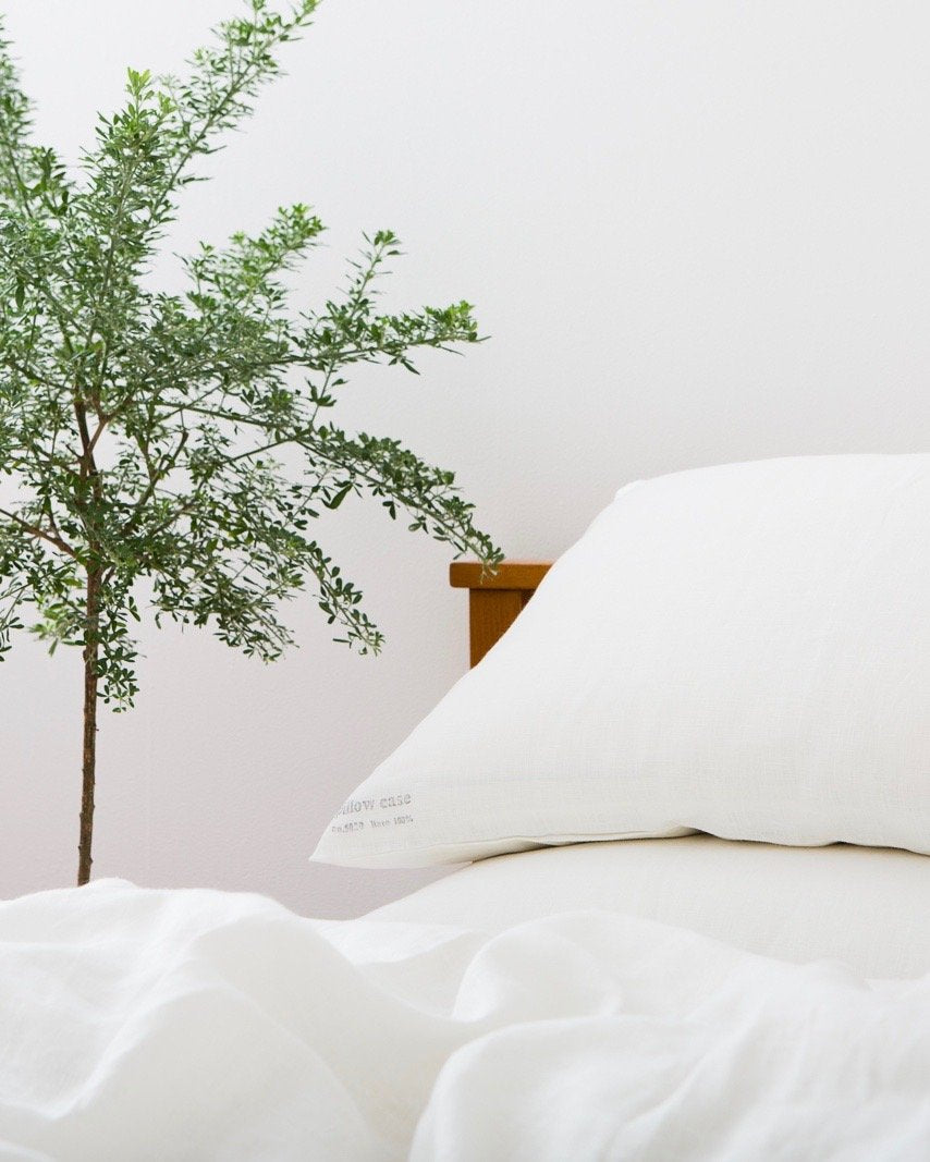 Linen pillowcase set of 2 - white <br>Fog linen