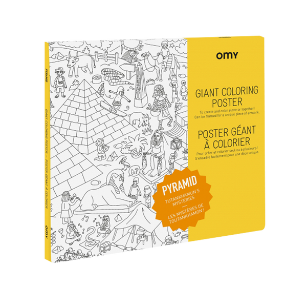 Giant Coloring Poster - Pyramid OMY