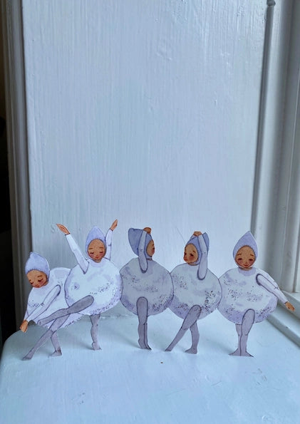 Snowball Children cut outs