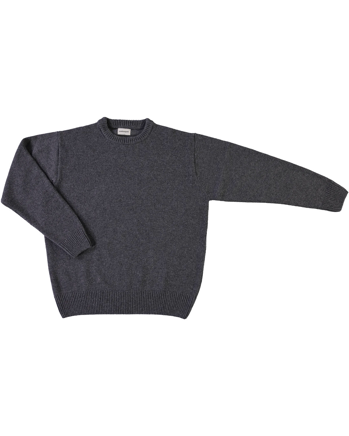 Soft Wool Sweater - dark mist <br>Poudre Organic