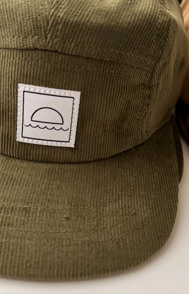Olive Corduroy five panel hat - adult