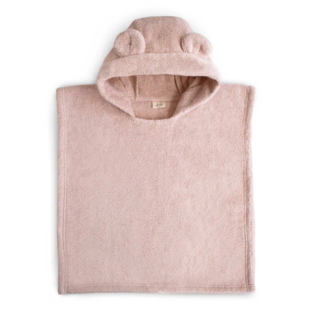 Bear Poncho Towel - blush