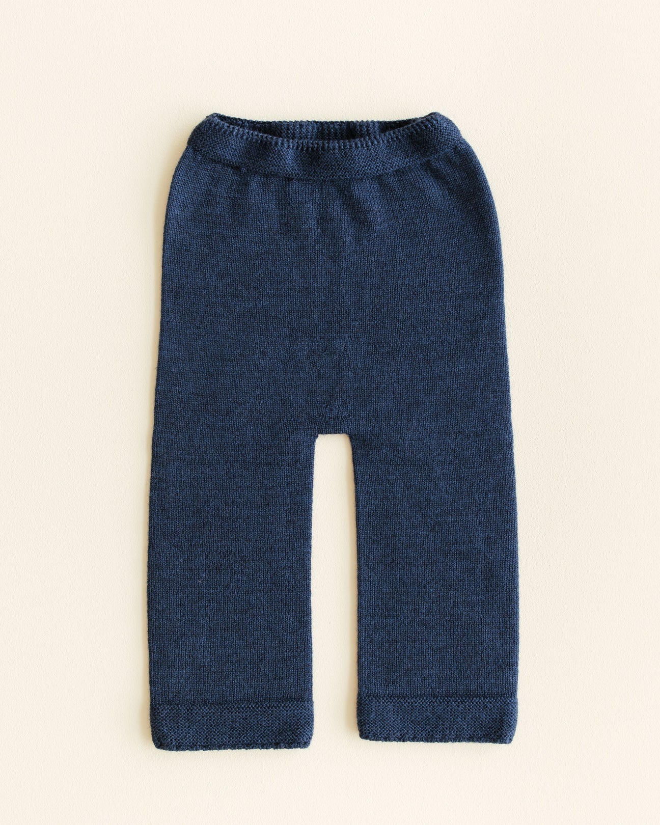 Pants Guido - Navy Blue  <br>hvid