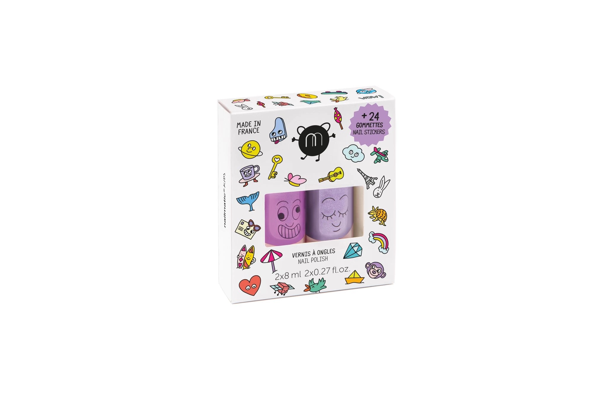 Set: 2 Nail Polishes + 1 Nail Sticker <br> Nailmatic