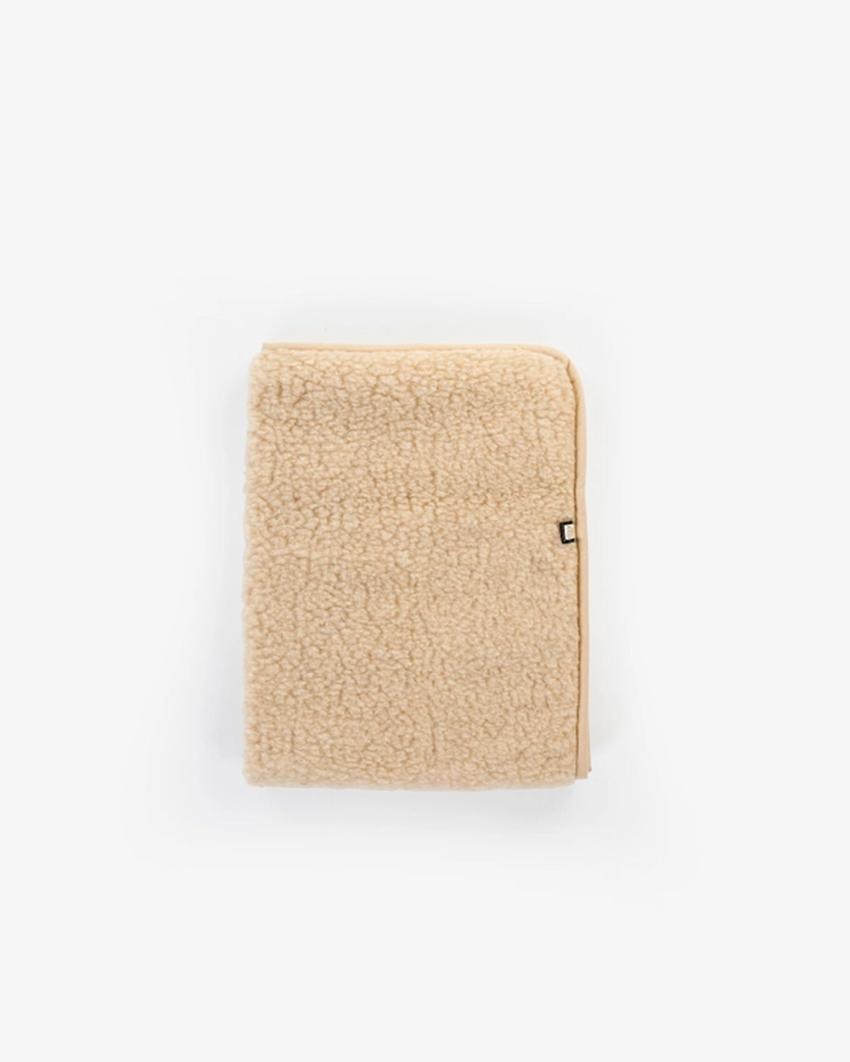 100% Merino Wool Tumbled Blanket <br> Kico Label - beige