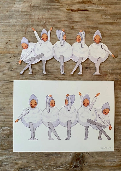 Snowball Children cut outs