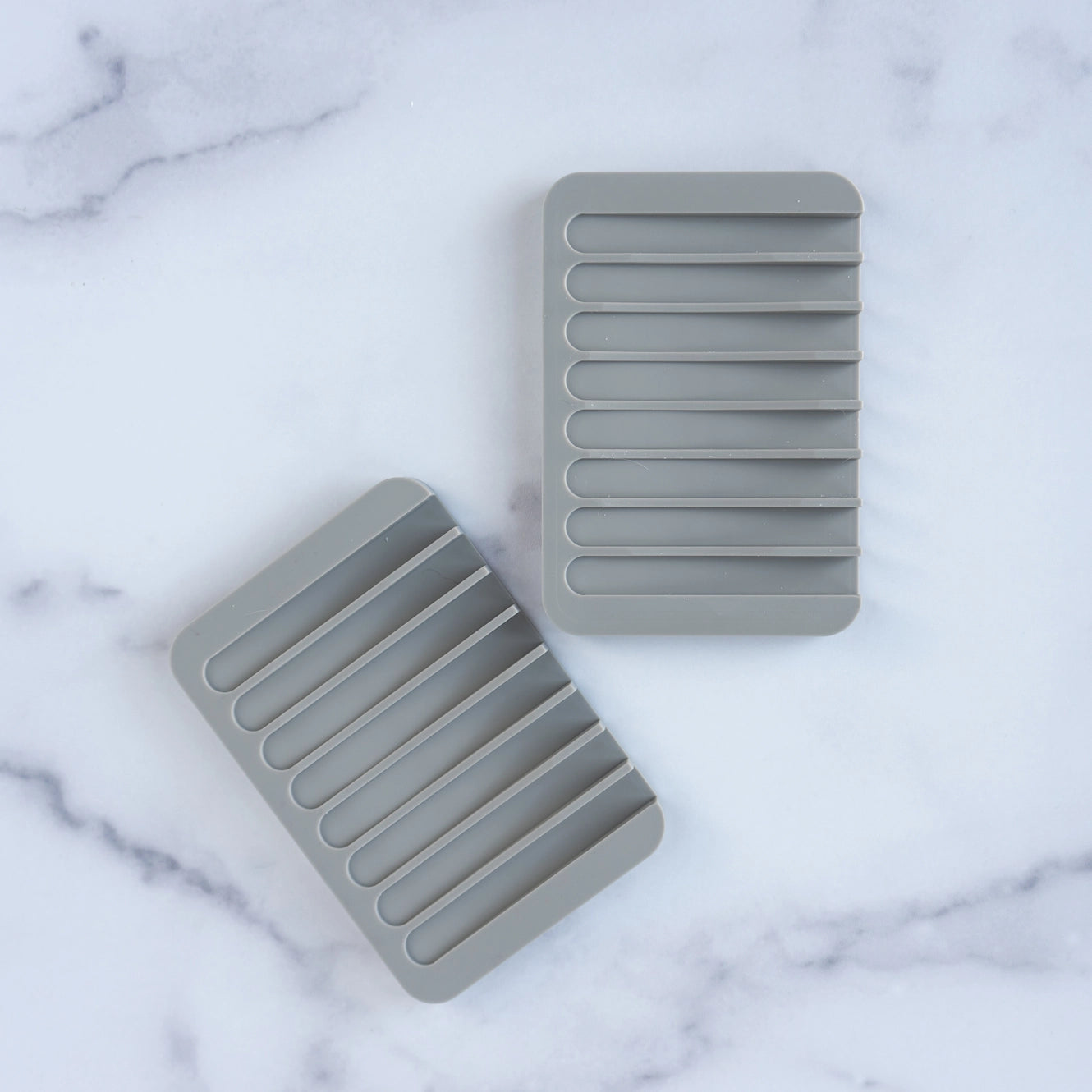 Waterfall Silicone Soap Dish - gray