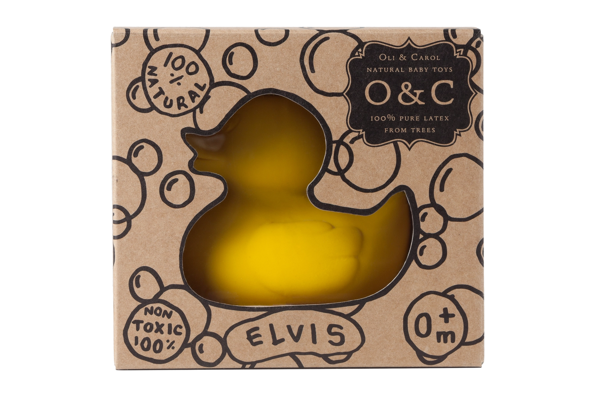 Natural Rubber Duck <br> Oli & Carol