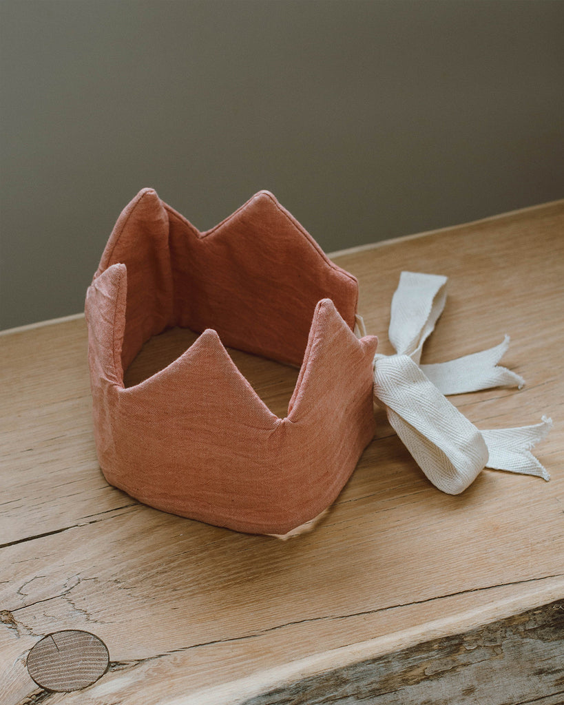 Handmade Birthday Crown - terra cotta