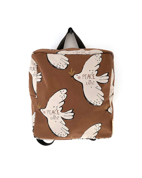 Cotton Canvas Backpack - Doves