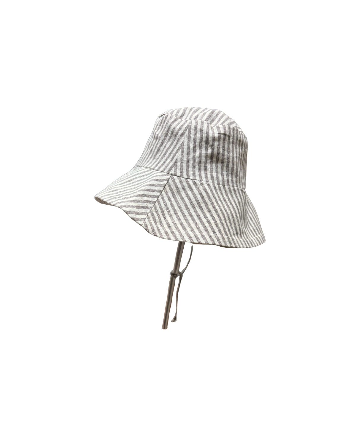 Kids Sun Hat - taupe stripe