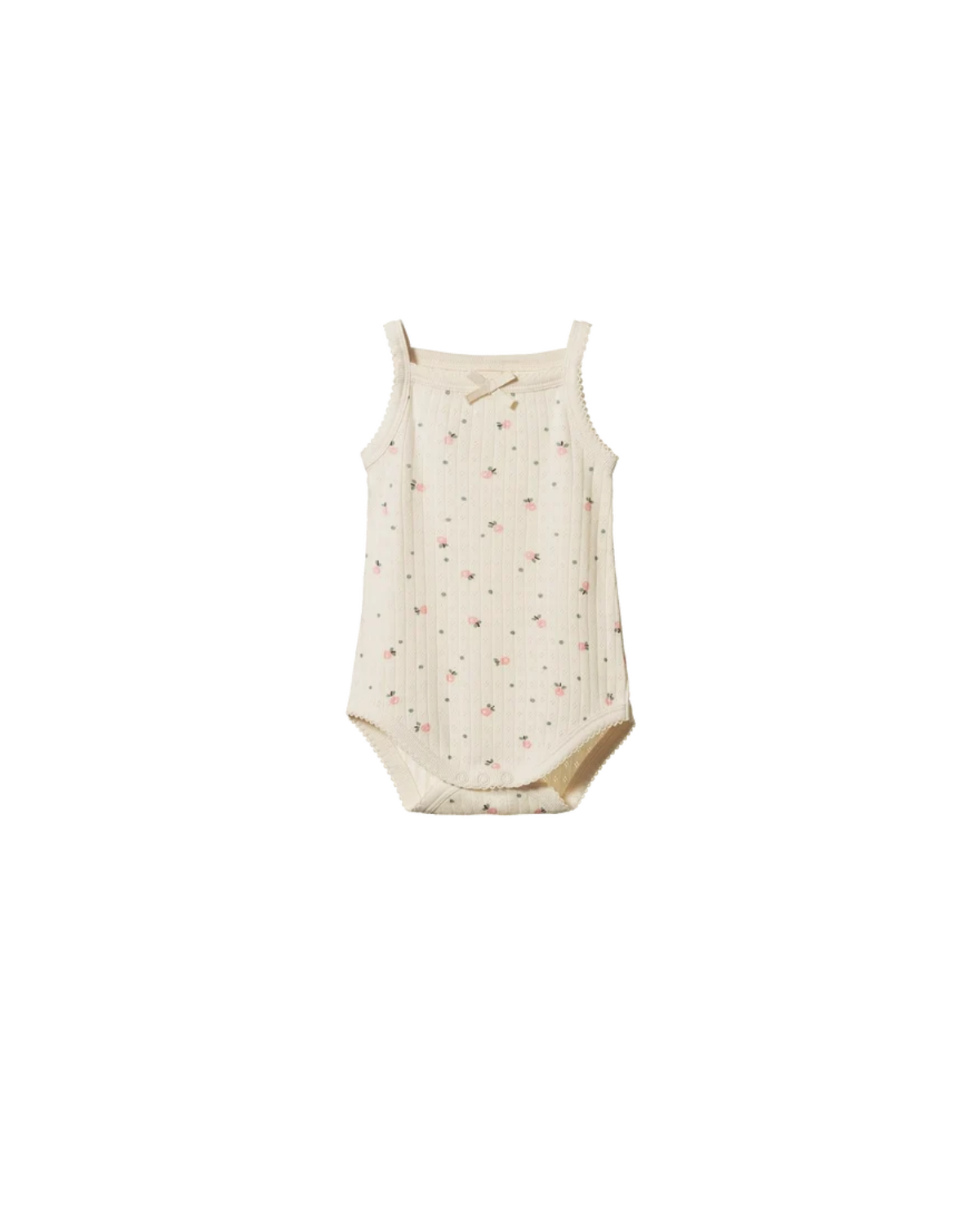 Pointelle Camisole Bodysuit - sweet print