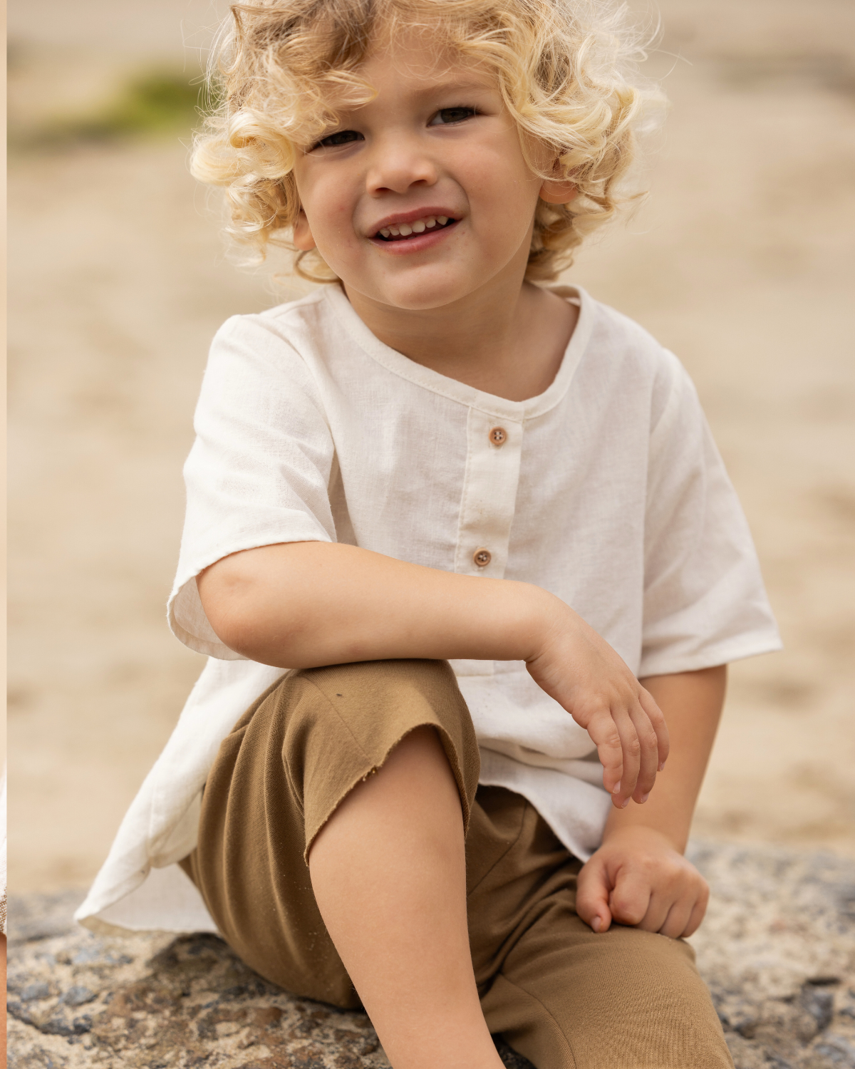 Baby Woven Placket Tee