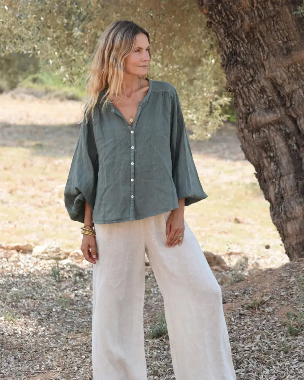 The Lily Blouse - fern