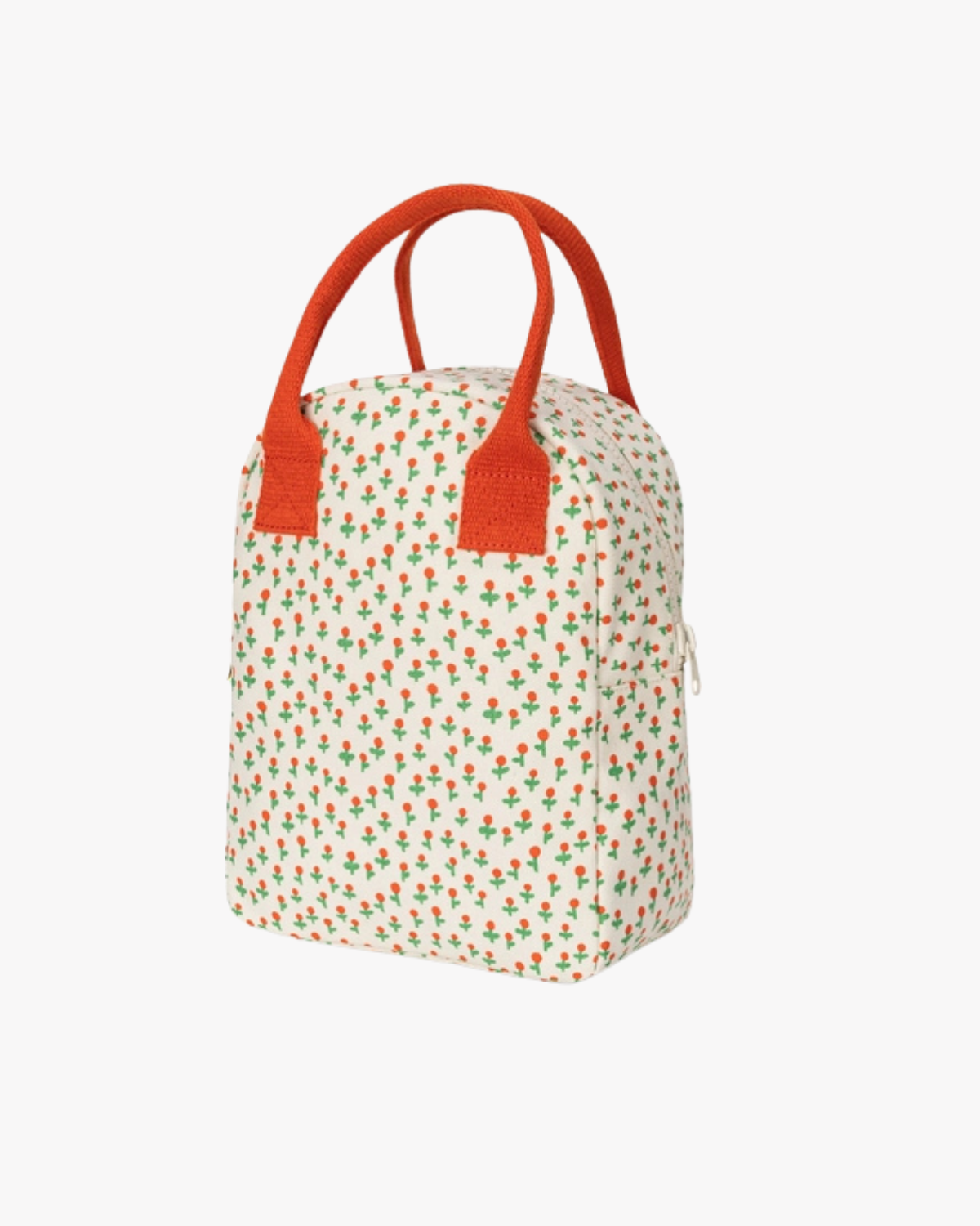 Organic Cotton Canvas Lunch Bag - tiny roses <br> Fluf