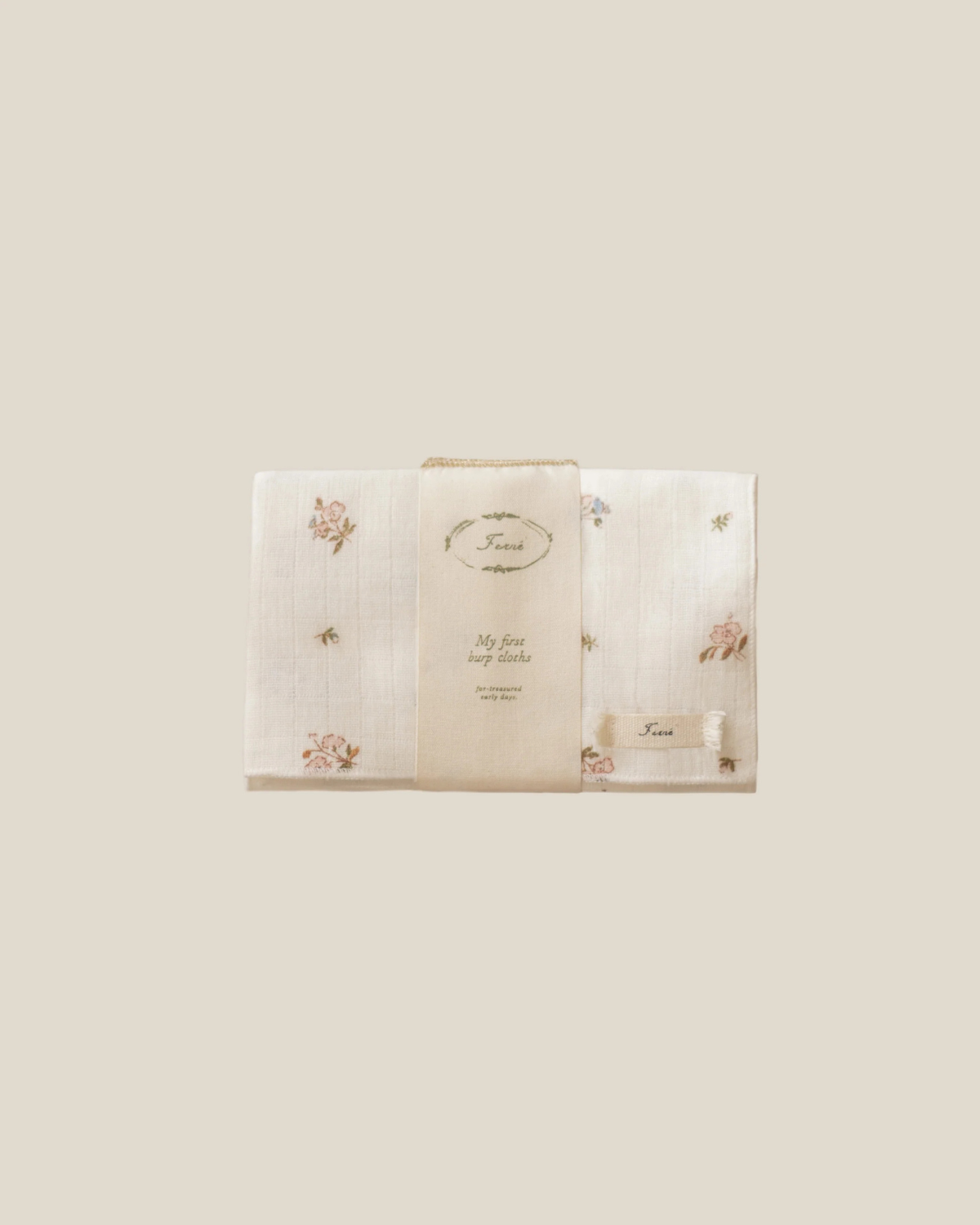 Burp cloth-Poppy (set of 2)