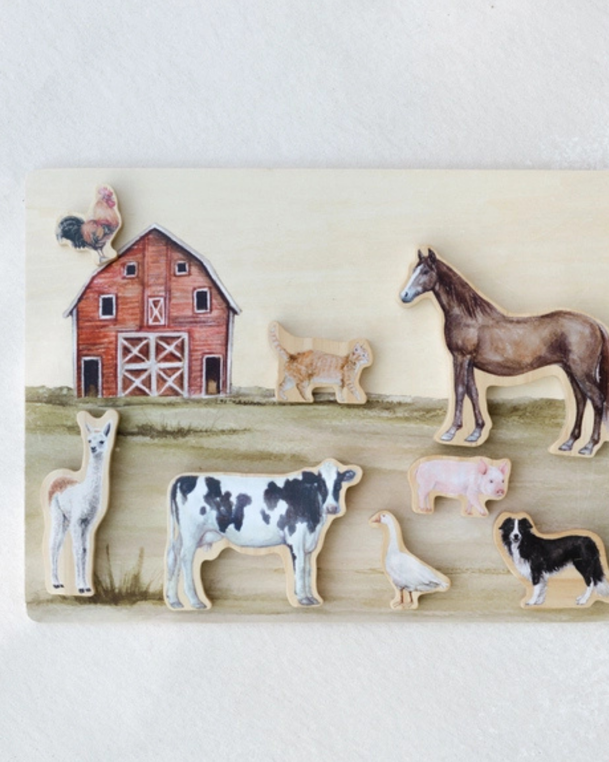 Farm Animals Wooden Puzzle: A Tabitha Paige Puzzle