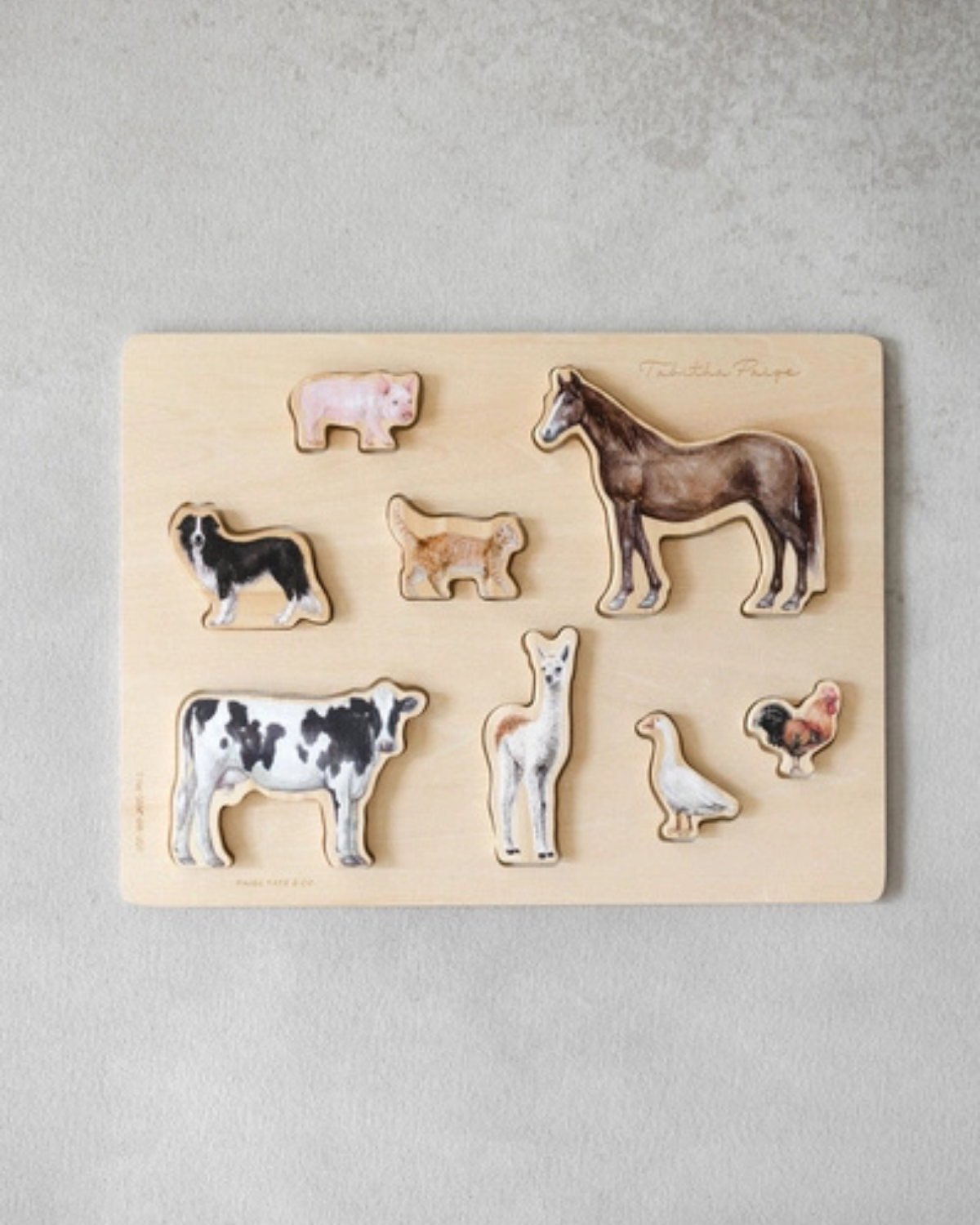 Farm Animals Wooden Puzzle: A Tabitha Paige Puzzle