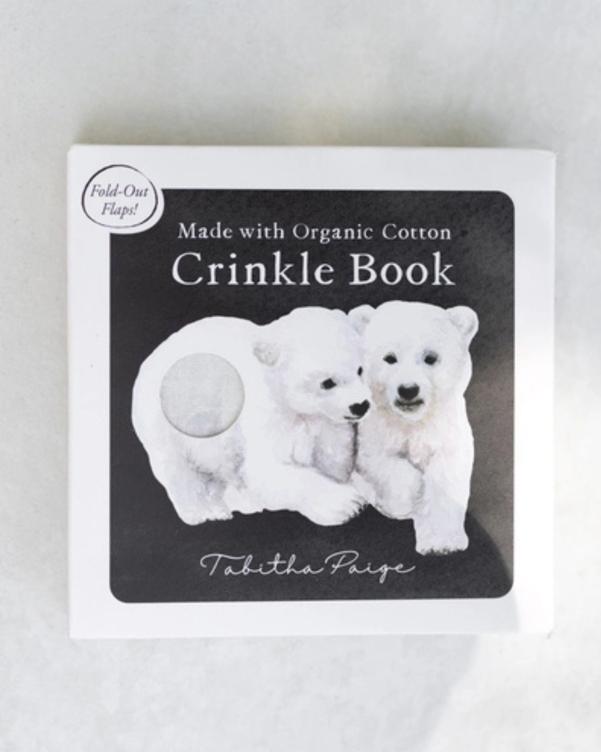 Baby Crinkle Fabric Book - organic cotton
