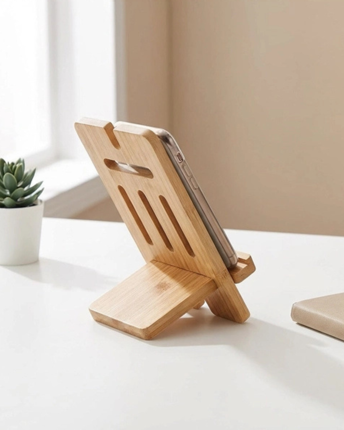 Bamboo Tablet & Phone Stand
