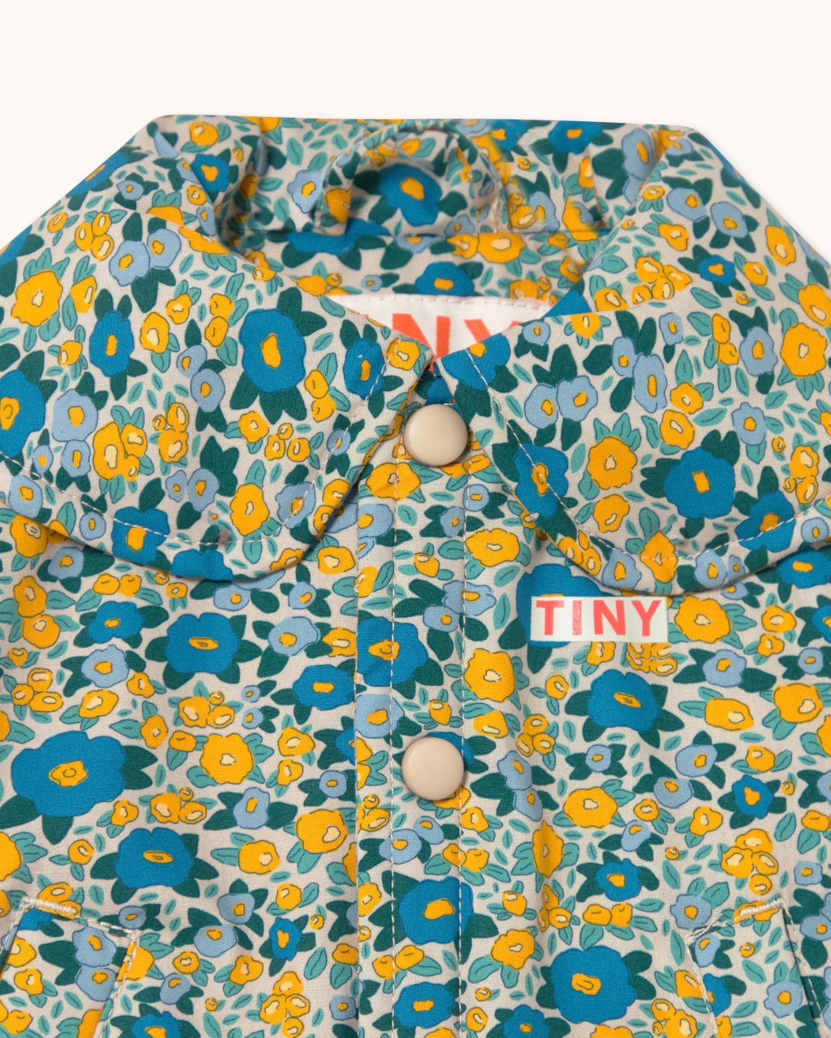 Flower Pattern Padded Jacket <br> Tiny Cottons