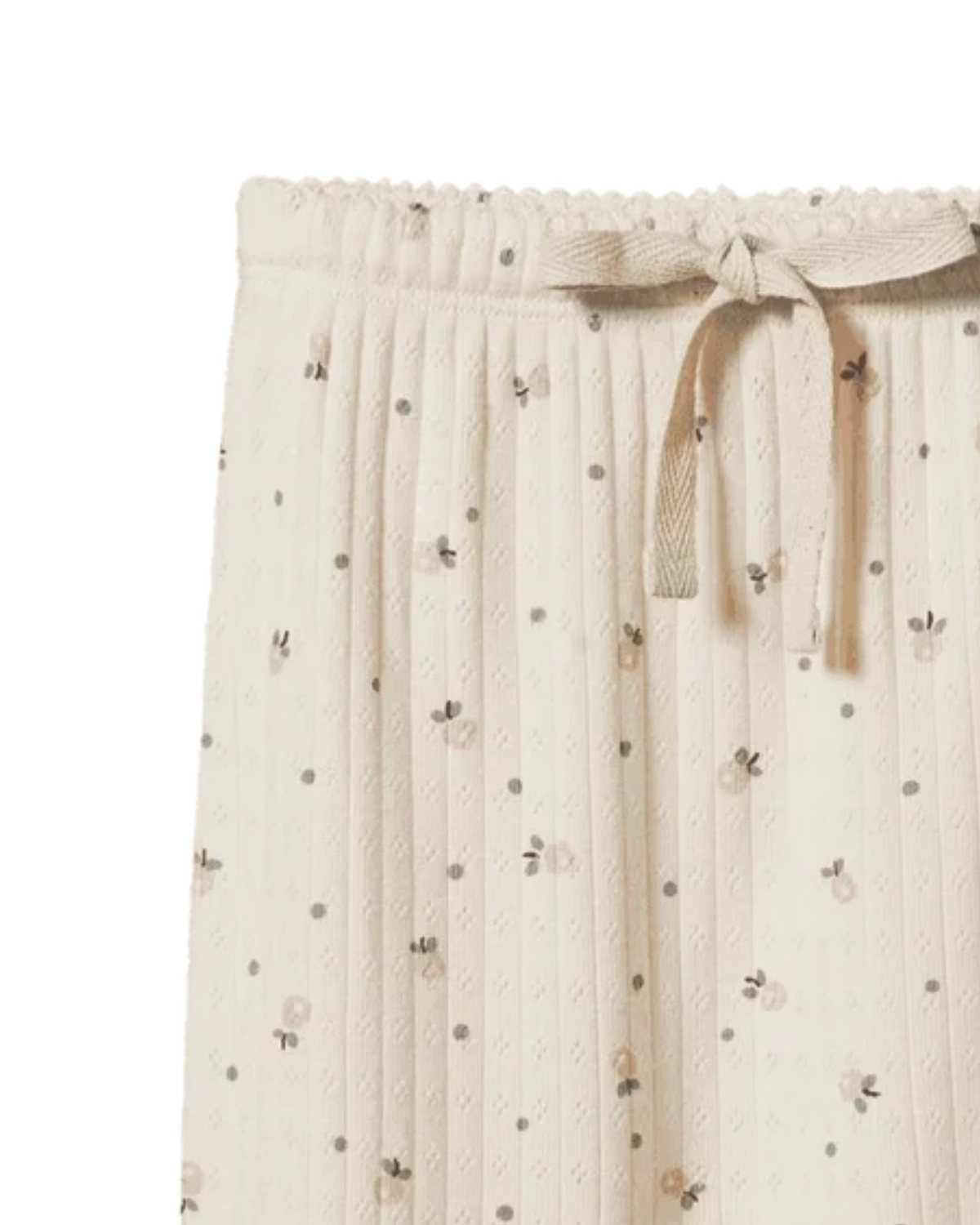 Pointelle Footed Pants - sweet print