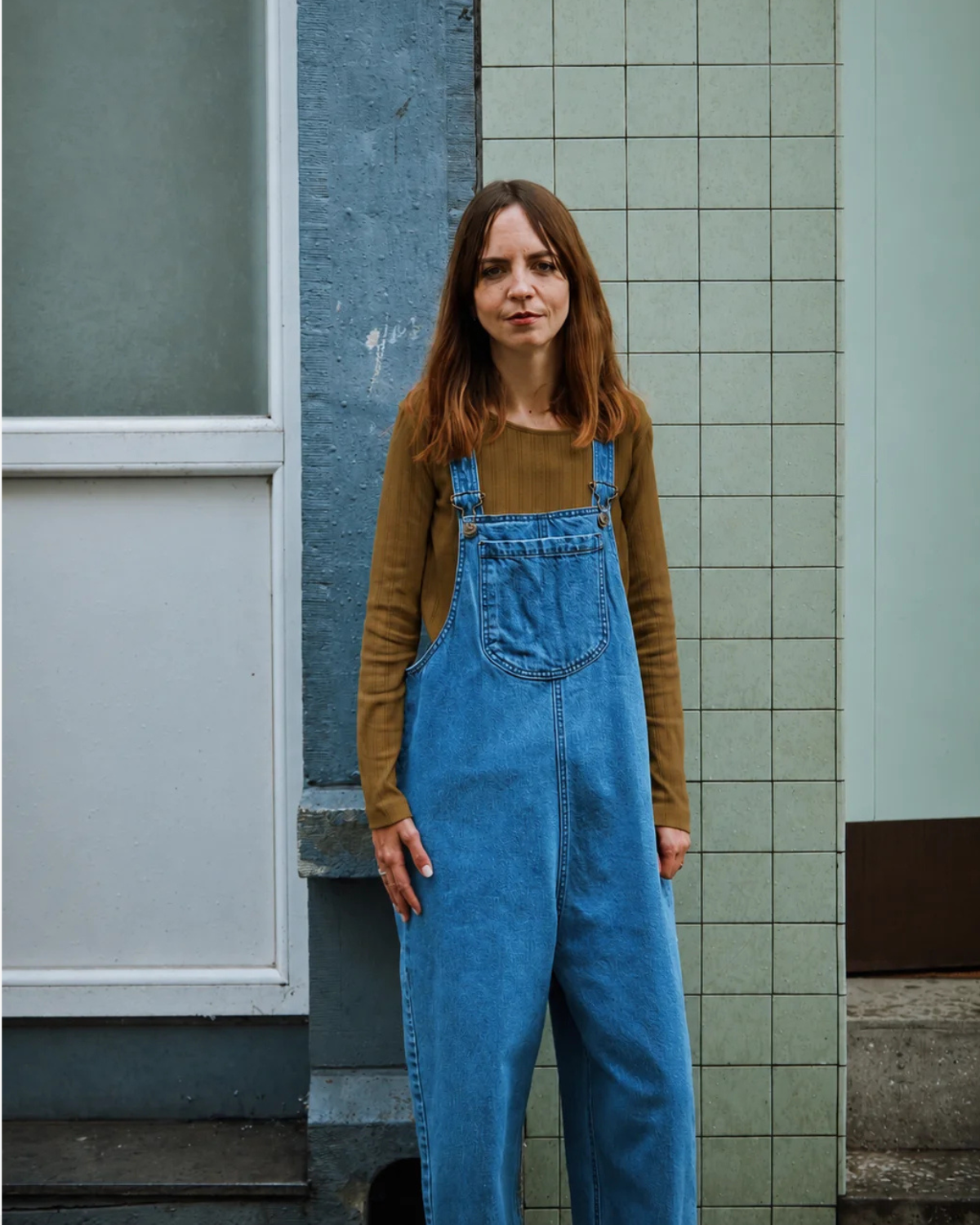 Womens Pointelle Tee - tapanede <br>Poudre Organic
