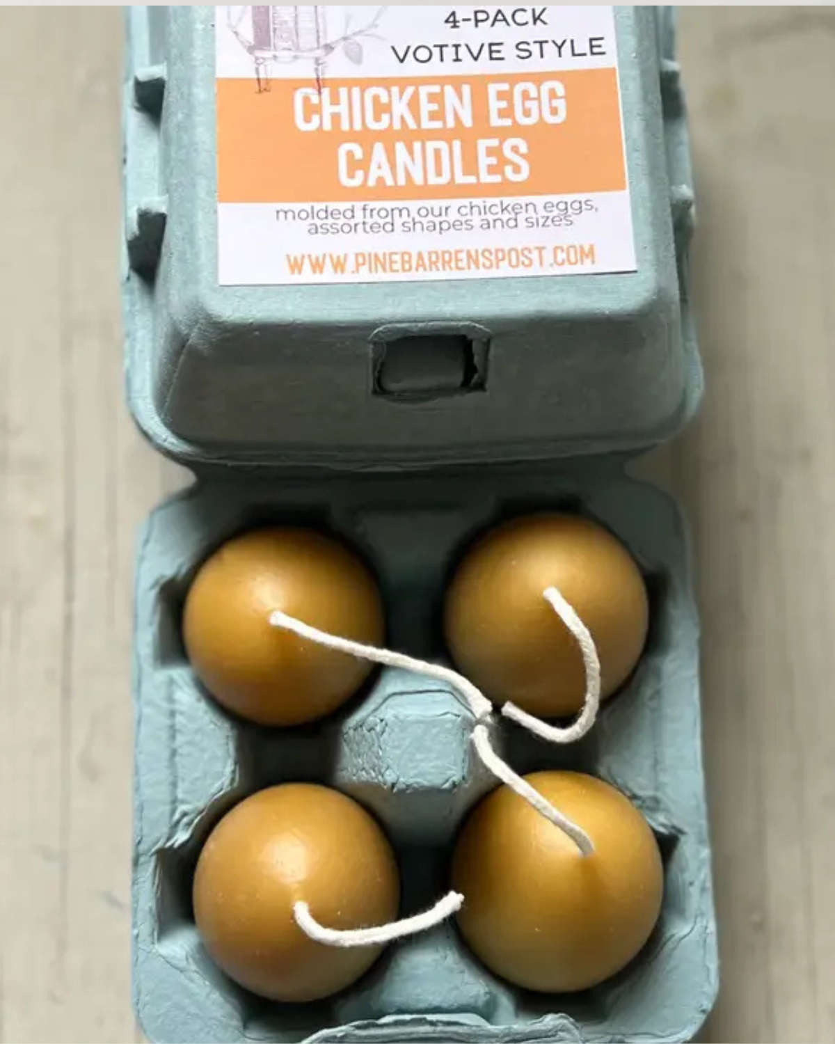 Chicken Egg Candles - 4 pack