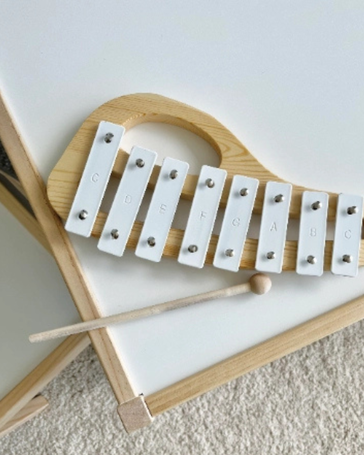 Minimalist Baby Wooden Xylophone Musical Instrument