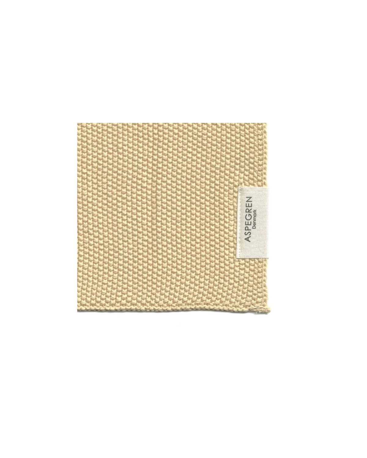 Knitted Dishcloths - golden/straw - Set of 2