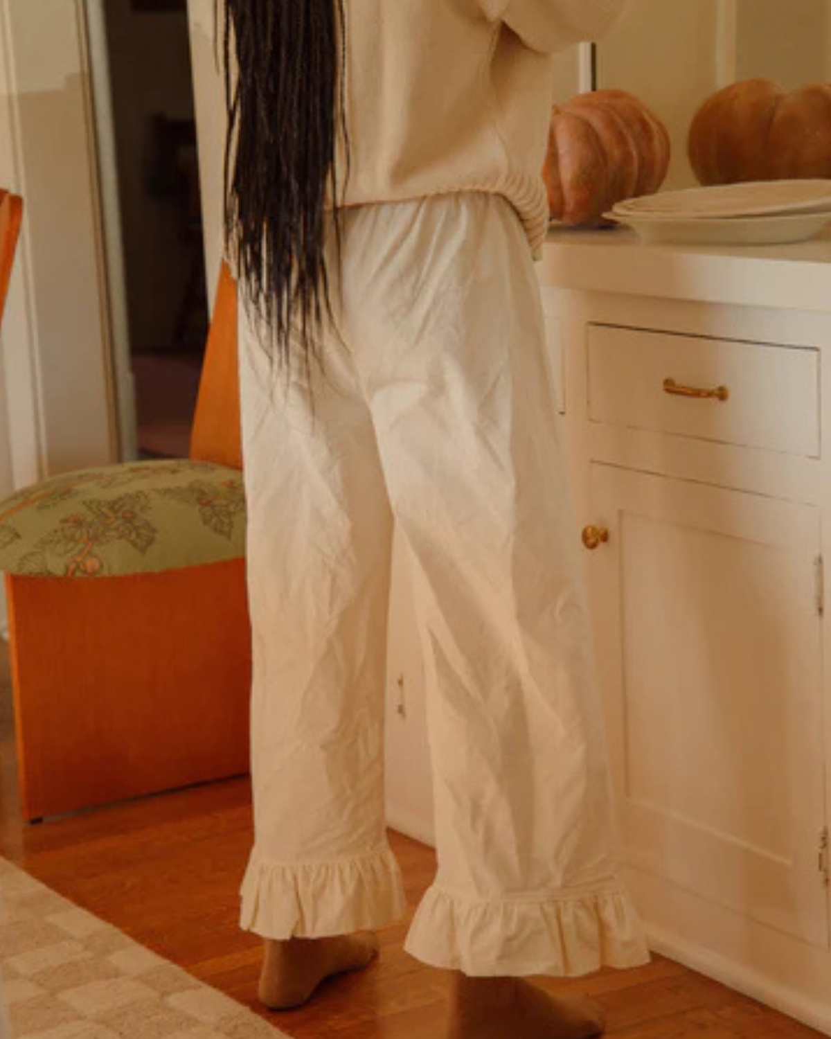 Boxer Pant - Cream