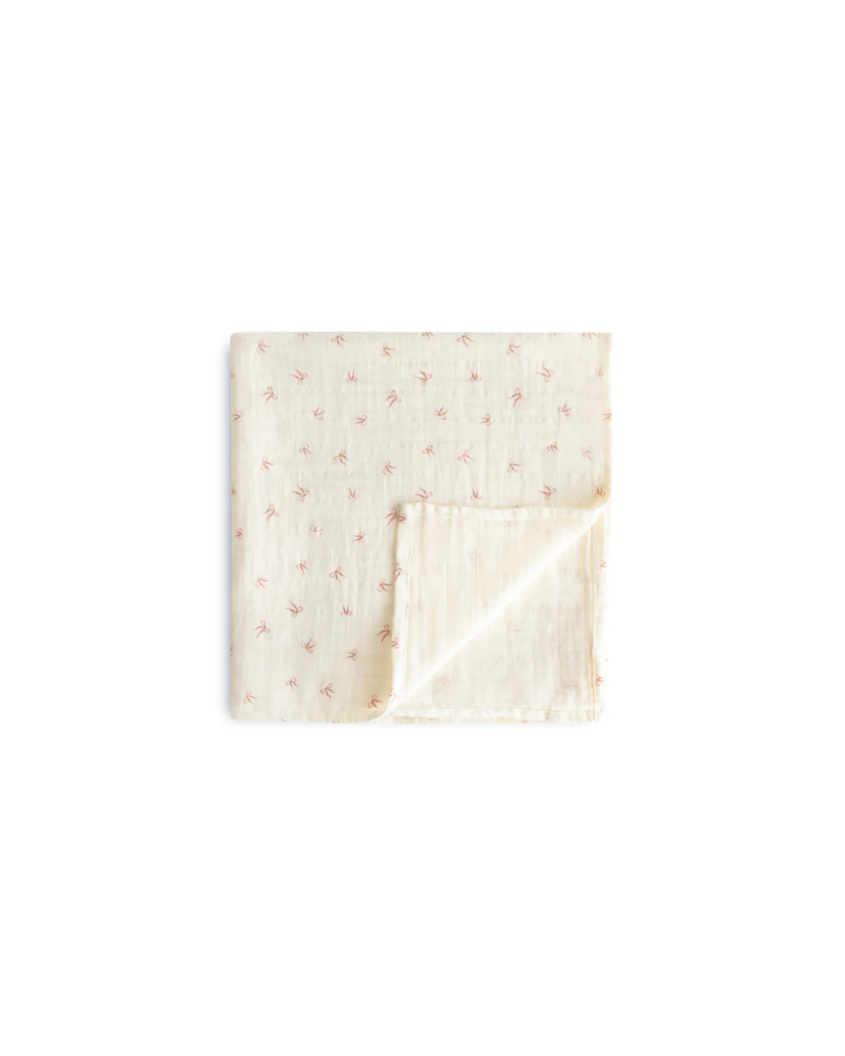 Muslin Swaddle Blanket Organic Cotton - Bows