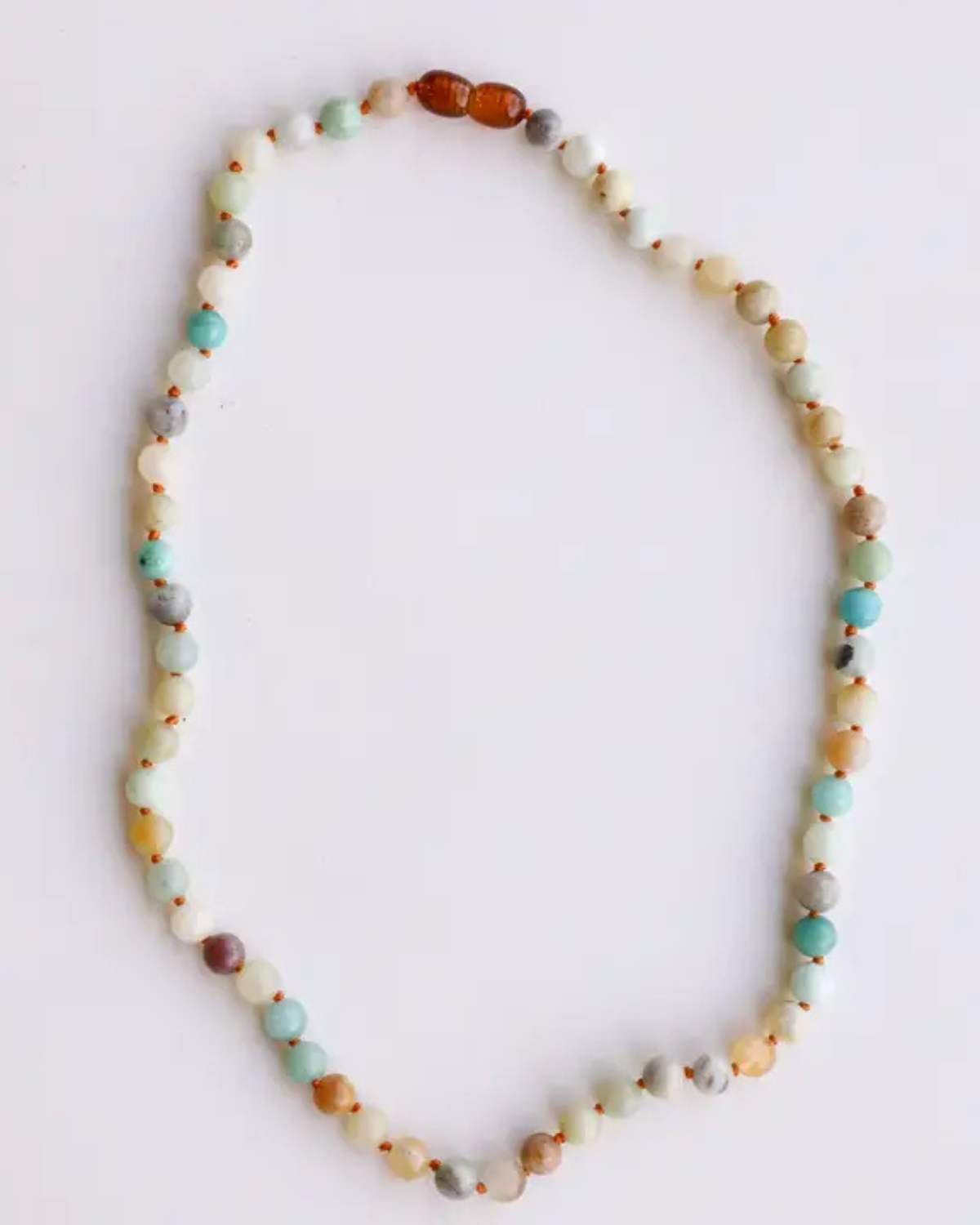 Natural Amazonite Gemstone || Beaded Necklace
