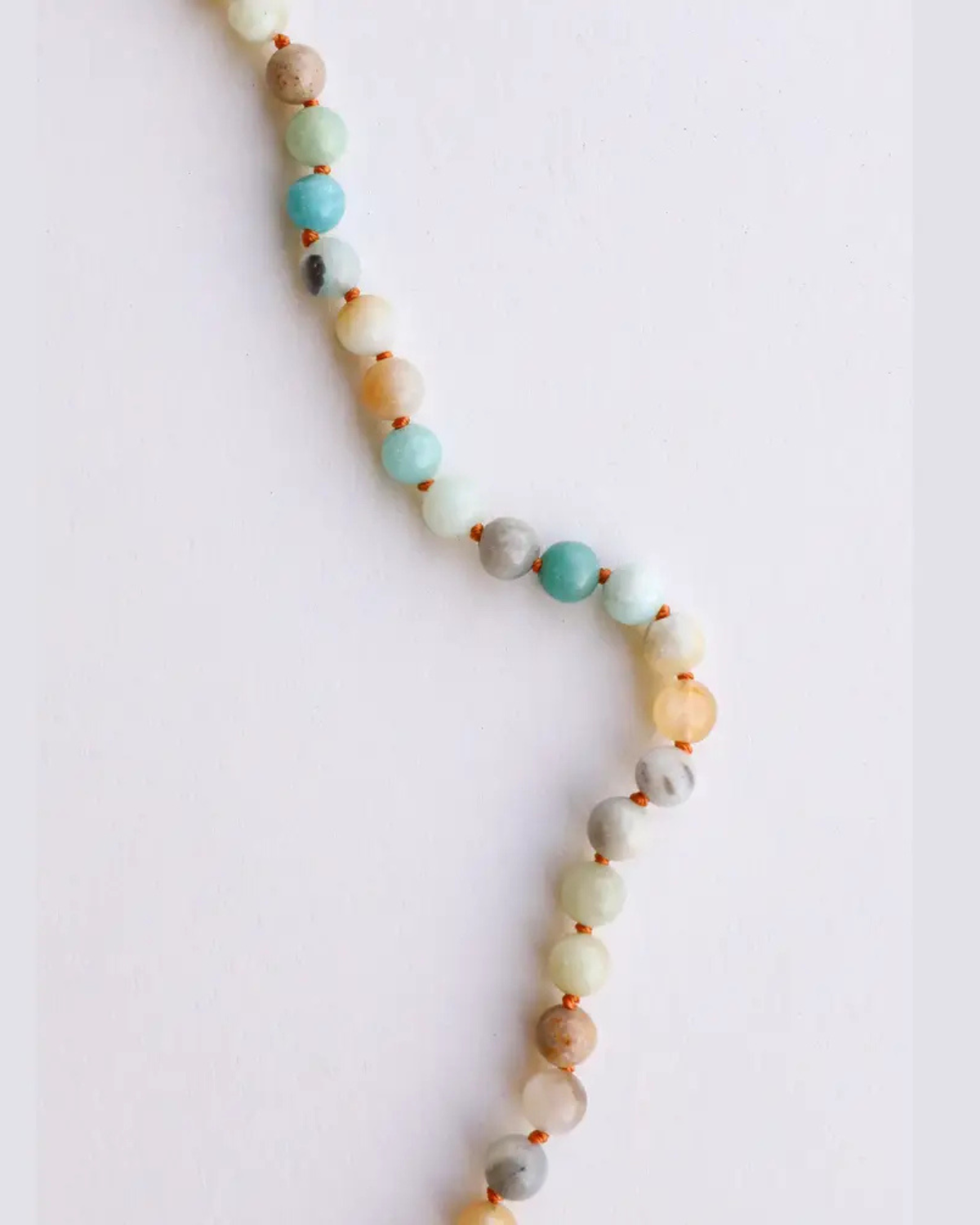 Natural Amazonite Gemstone || Beaded Necklace