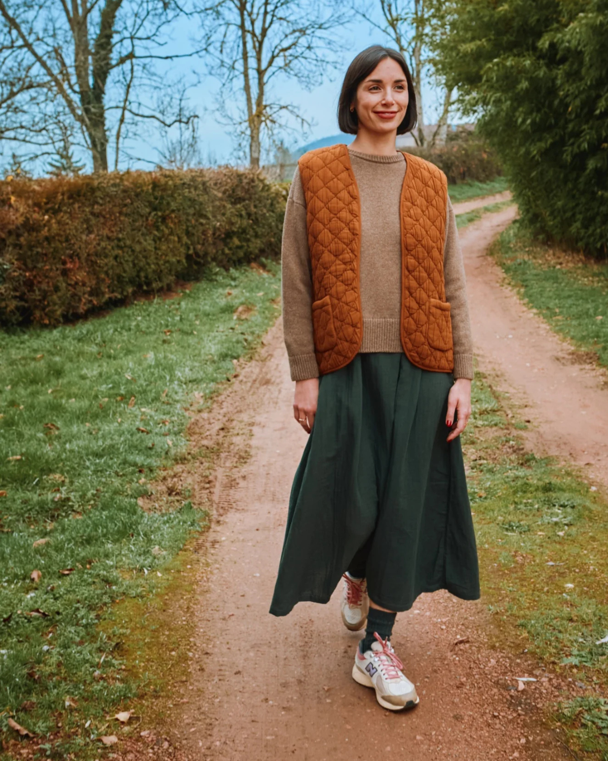 Wool Sweater Adult Brown Caribou <br>Poudre Organic