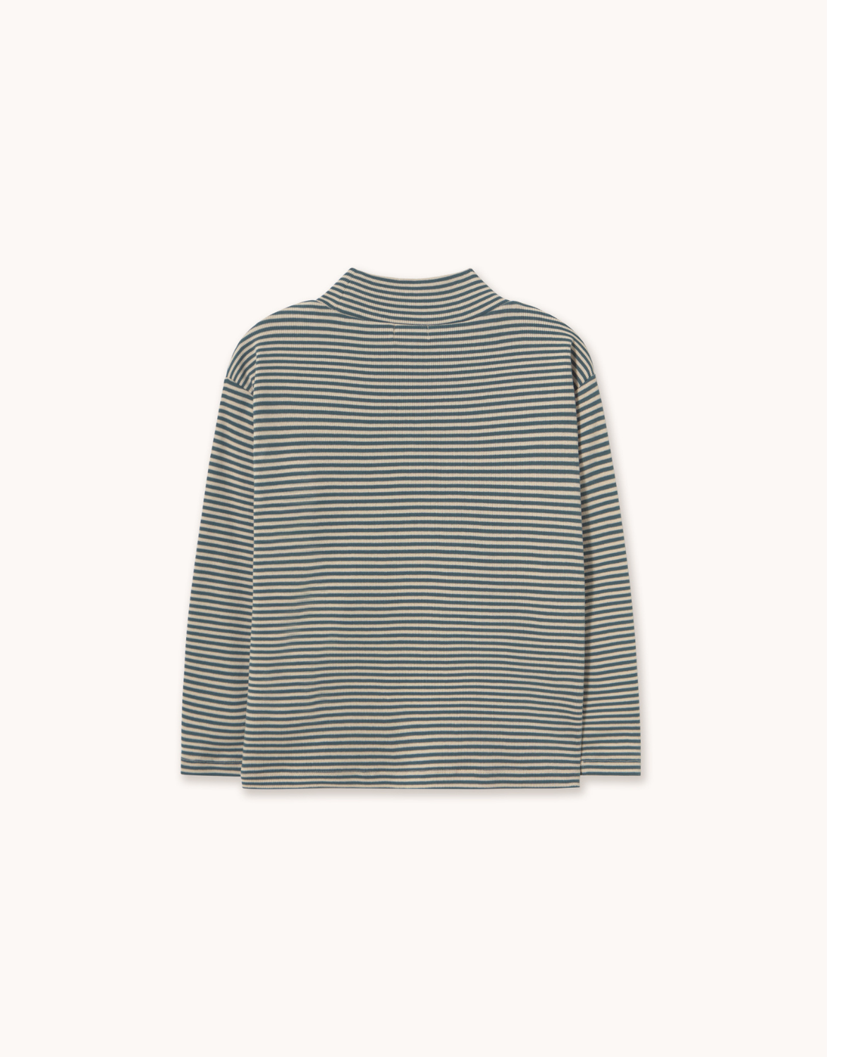 Stripes Rib Tee - stormy blue <br> Tiny Cottons