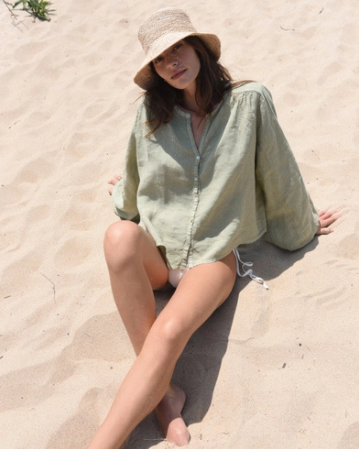 The Lily Blouse - sage