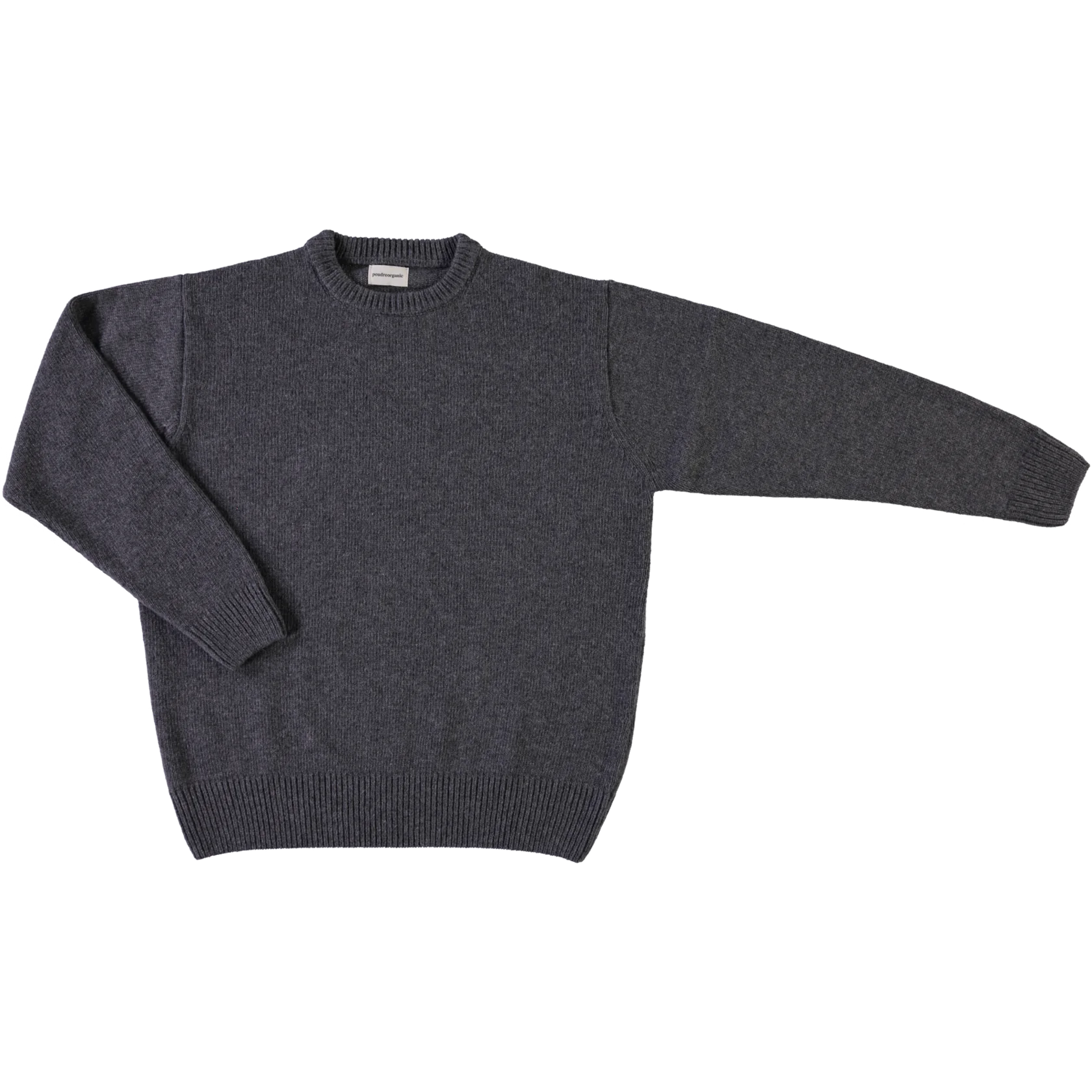 Soft Wool Sweater - dark mist <br>Poudre Organic